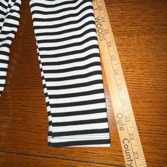 My Beloved Women’s Striped Waterfall Jacket Cardigan – Black White Asymmetrical - Picture 15 of 15